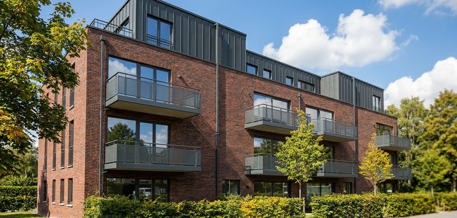 Les balcons de Vennes 65 et leurs grandes baies vitrées